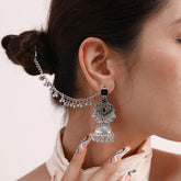 Elegant Black Statement Dangle Earrings